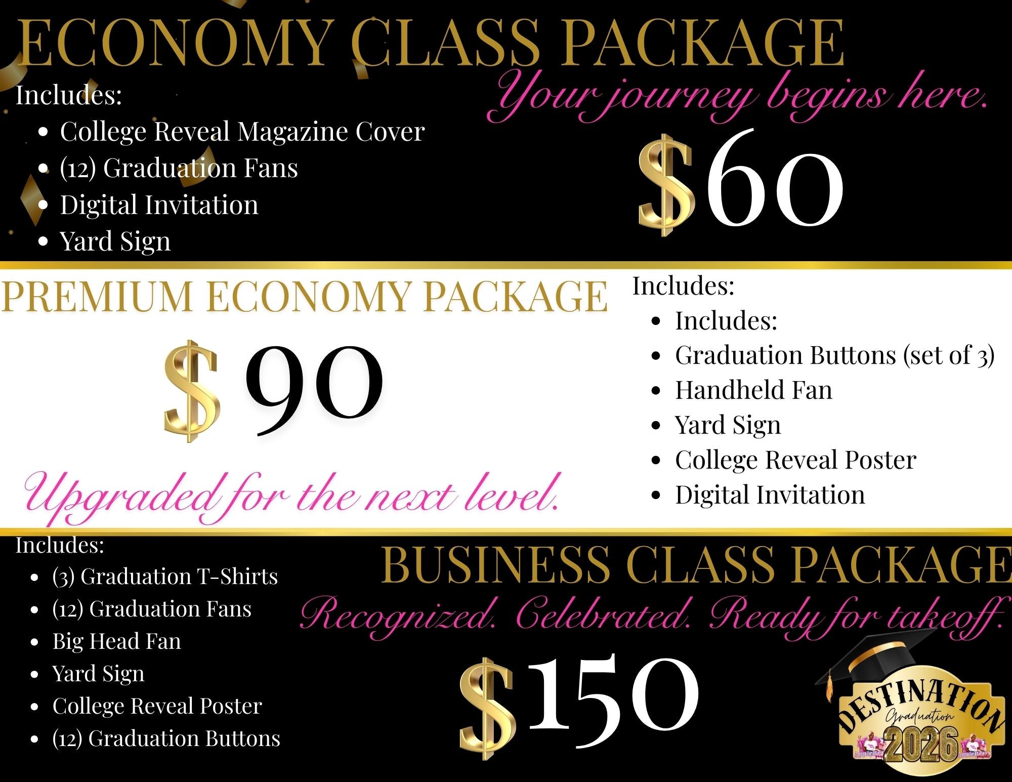 Destination Graduation 2026 Bundles