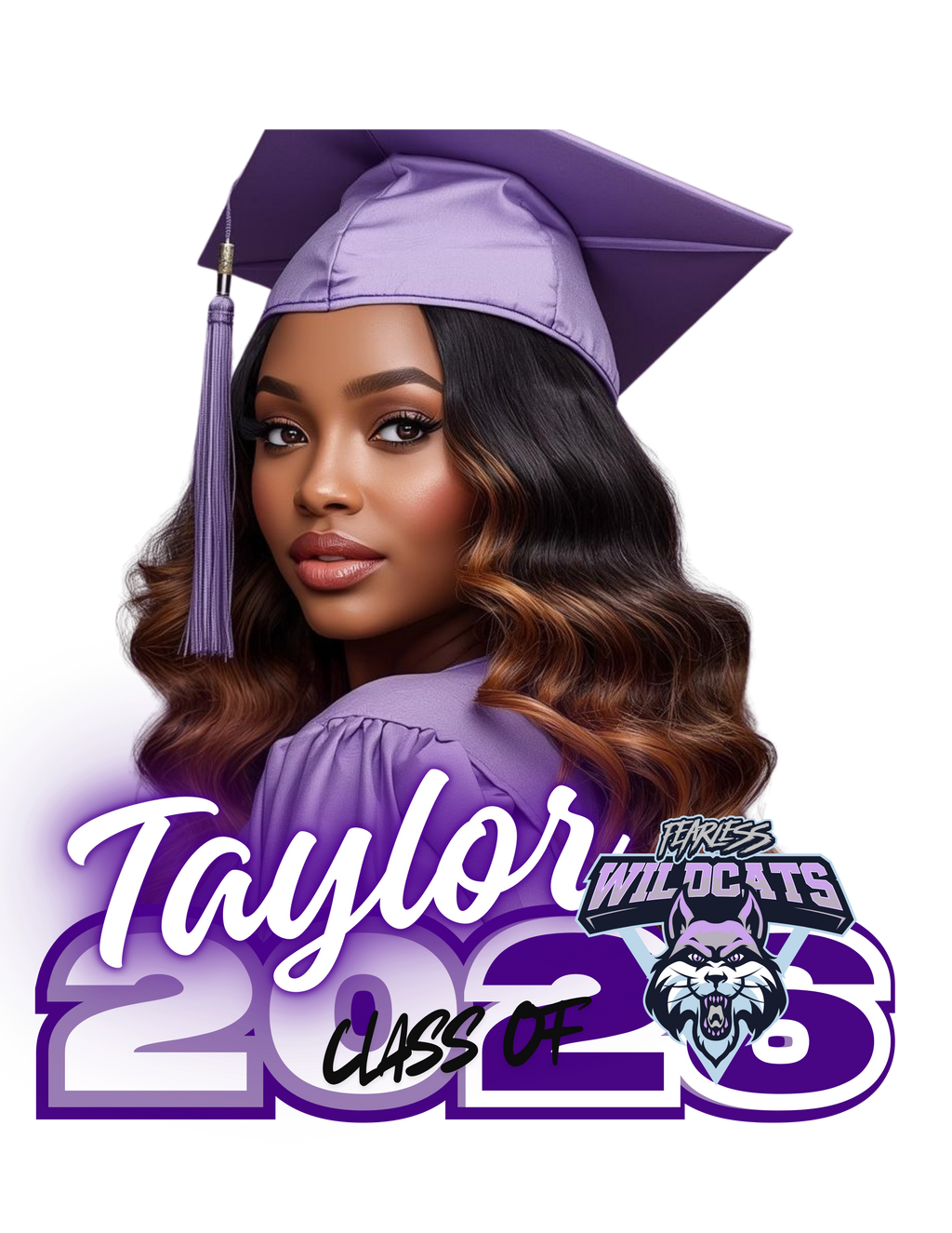 Graduation Celebration Bundle – Custom Photo Gift Bag Set (Balloon, Fan & Buttons Included)