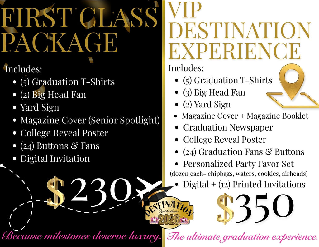Destination Graduation 2026 Bundles