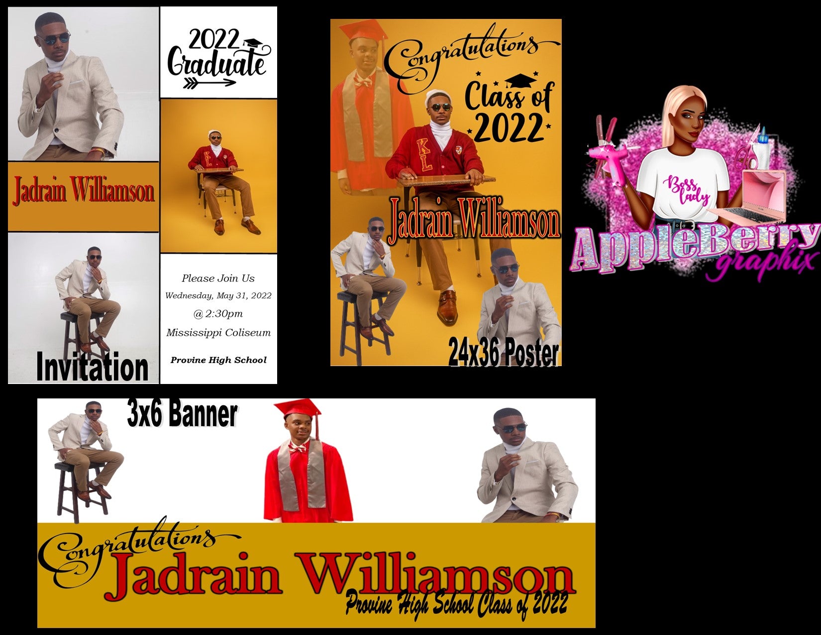 Destination Graduation Custom Invitations