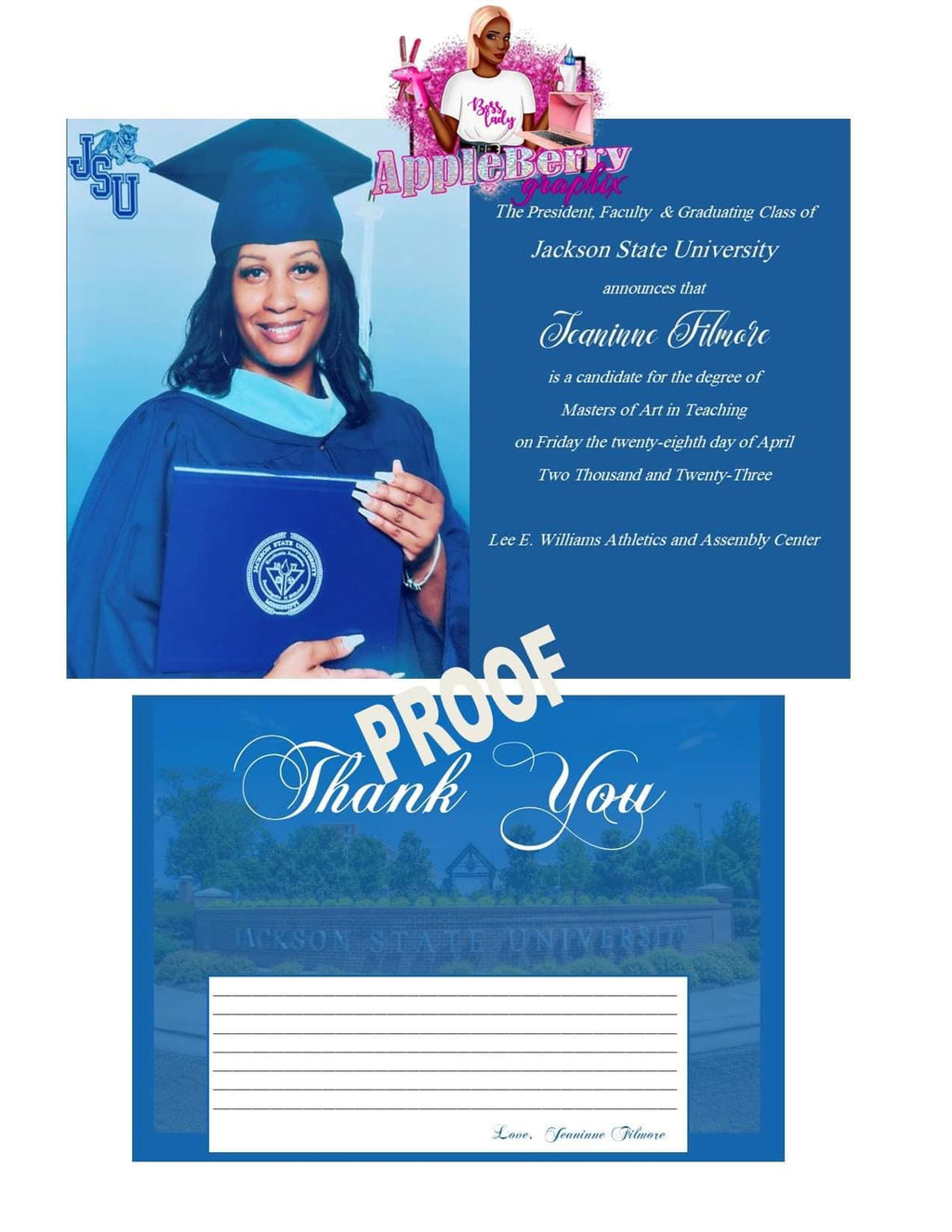 Destination Graduation Custom Invitations