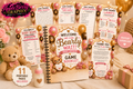 We Can Bearly Wait! Baby Shower Activity Booklet | Teddy Bear Theme Games | Instant Download PDF