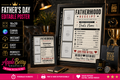 FATHERHOOD RECEIPT™ Editable Father's Day Canva Template | 16x20 Poster | Instant Download