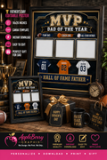 MVP DAD OF THE YEAR™ Editable Father's Day Canva Template | 16x20 Poster | Instant Download