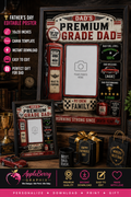 PREMIUM GRADE DAD™ Editable Father's Day Canva Template | 16x20 Poster | Instant Download