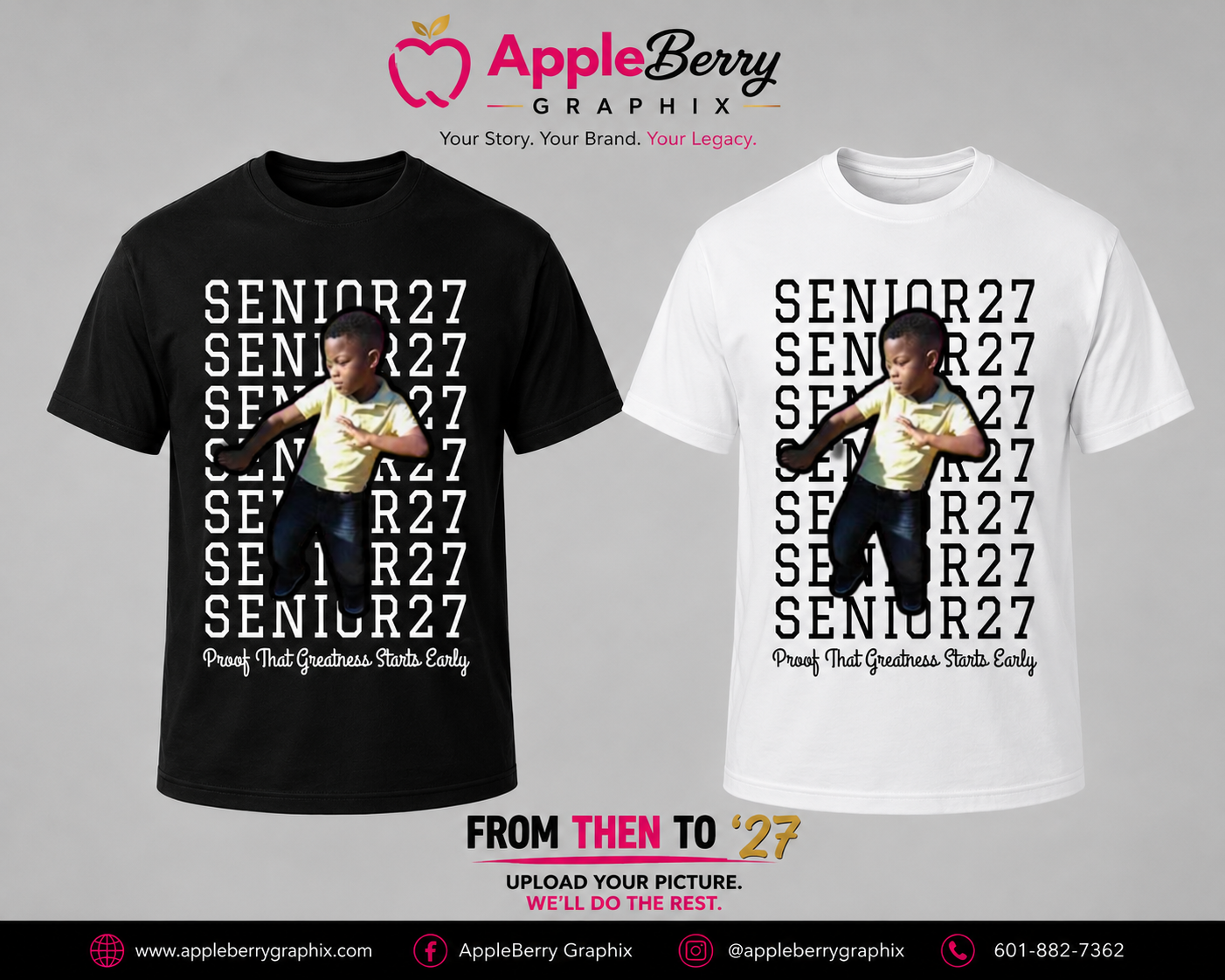 FROM THEN TO ’27™ Custom Senior T-Shirt