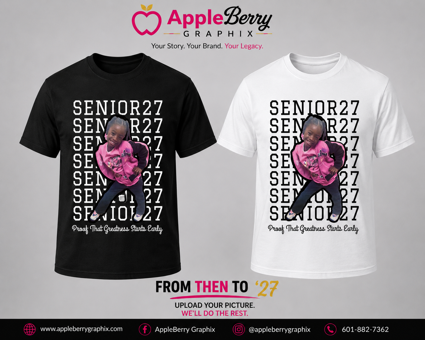 FROM THEN TO ’27™ Custom Senior T-Shirt