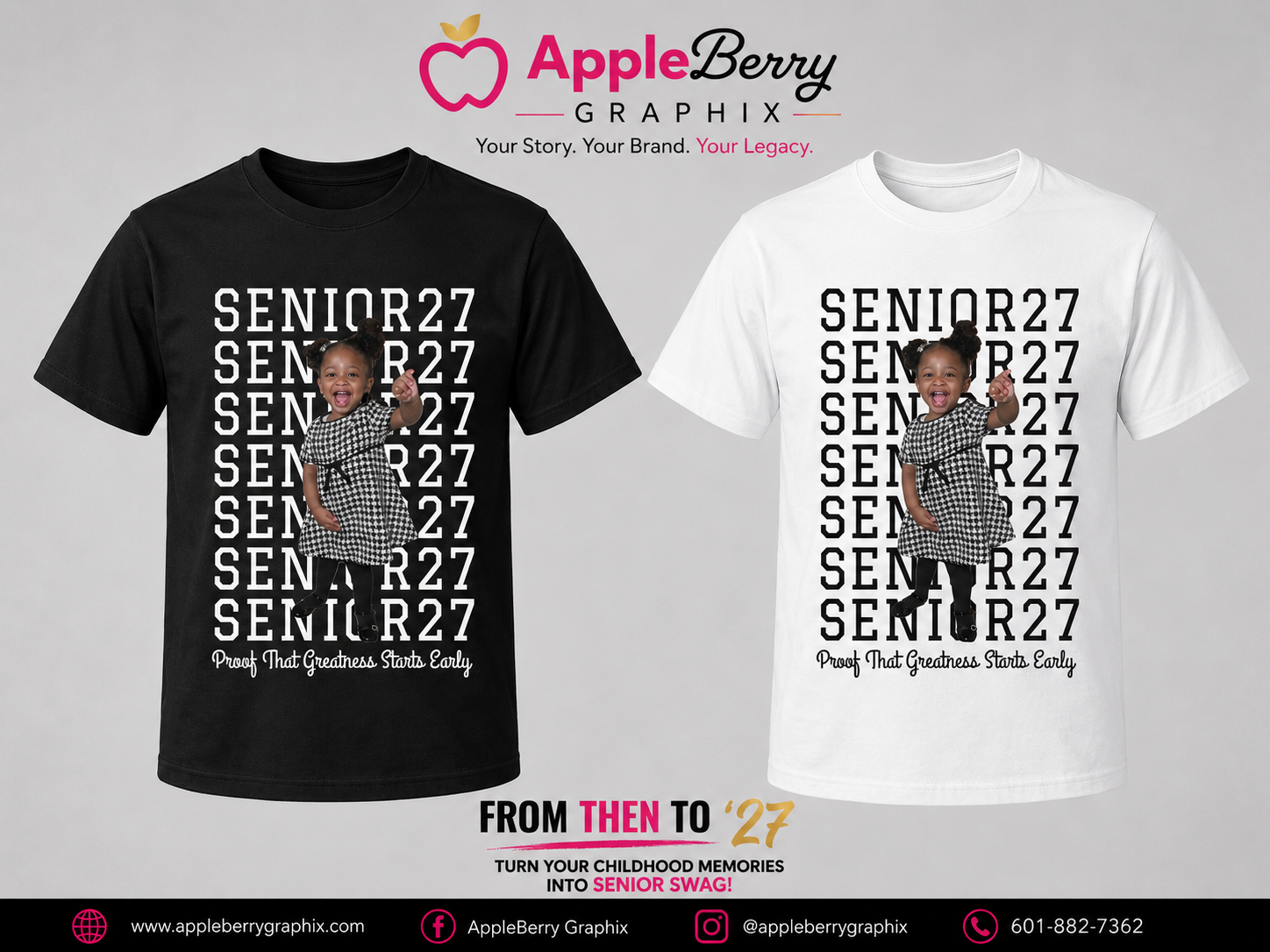 FROM THEN TO ’27™ Custom Senior T-Shirt