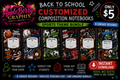 Sports Theme Composition Notebook Templates Bundle – Instant Download